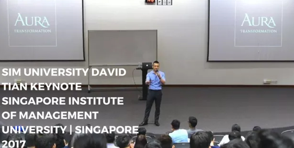 “The Man Up Show” – SIM University David Tian Keynote Singapore Institute of Management University | Singapore 2017